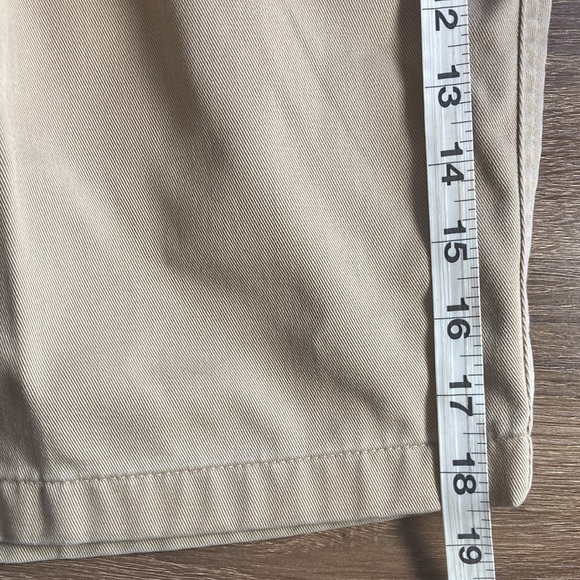 Vintage Mens Roundtree & Yorke Pleated Tan Shorts Pre Owned Size 38 - Picture 7 of 10